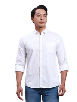 Parx - Slim Fit Solid White Shirt