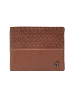 United Colors of Benetton - Men Leather Global Coin Wallet Tan