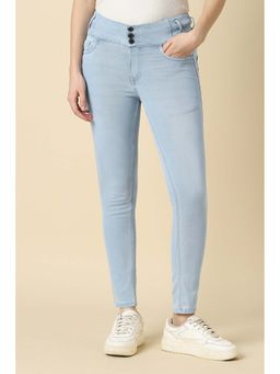 Allen Solly - Women Light Blue Light Mid Waist Jeans