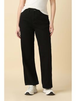 Allen Solly - Women Black Dark Wash Jeans