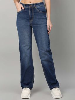 TARAMA - Women High Rise Straight Fit Jeans