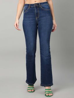 TARAMA - Women High Rise Boot Cut Jeans