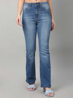 TARAMA - Women High Rise Boot Cut Jeans