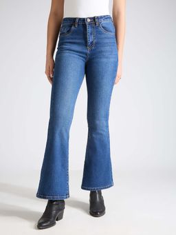 TARAMA - Women High Rise Boot Cut Jeans