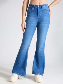 TARAMA - Women High Rise Boot Cut Jeans