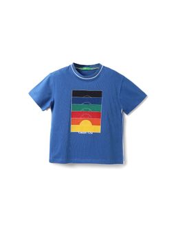 United Colors of Benetton - Boys Printed Round Neck T-Shirt