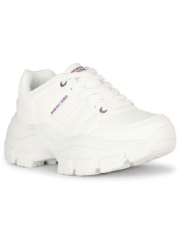 North Star - Women White Lace-Ups Sneakers