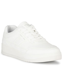 North Star - Women White Lace-Ups Sneakers