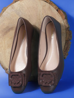 Bata - Women Brown Slip-On Ballerina
