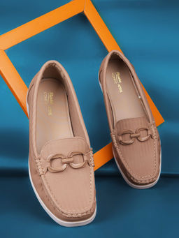 Bata Comfit - Women Beige Slip-On Loafers