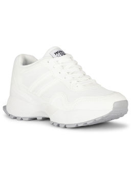 North Star - Women White Lace-Ups Sneakers