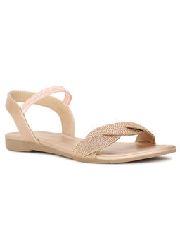 Bata - Women Gold Ankle Strap Sandals