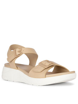 Bata Comfit - Women Beige Ankle Strap Sandals
