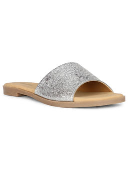 Bata - Women Silver Open Back Flats