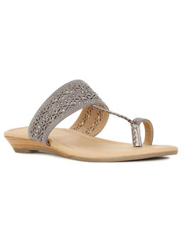 Bata - Women Grey Open Back Sandals