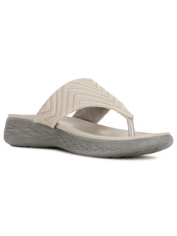 Bata - Women Grey Open Back Sandals