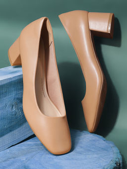 Bata - Women Beige Slip-On Pumps