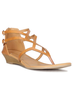 Bata - Women Tan Ankle Strap Sandals