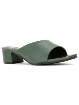 Bata - Women Green Open Back Heel Sandals