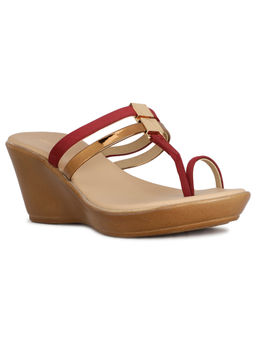 Bata - Women Multi-Color Open Back Wedges