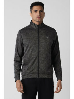 Van Heusen - Men Grey Textured Casual Jacket