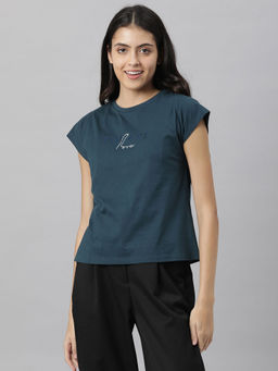 RAREISM - Blue Printed T-Shirt