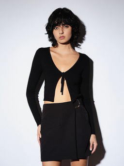 ONLY - Tie-Front Knit Cardigan