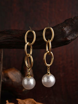 E2O - Gold Drop Earrings For Women