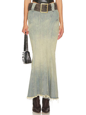 Buy Jaded London Denim Fishtail Skirt Online