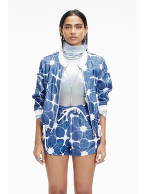 Buy TERRA LUNA Octan Blue Bomber Jacket (XS) Online