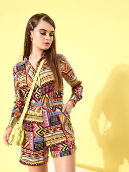 Style Quotient - Women Bright Multi Printed Playsuit