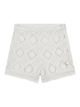 Guess - Off White Color Girls Shorts