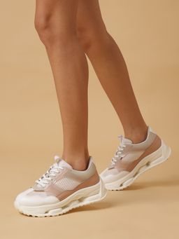 Marc Loire - Women White Lace-Ups Solid Casual Sneakers