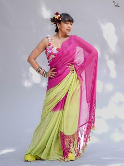 Suta - Pink Mul Cotton Saree