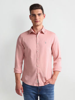U.S. POLO ASSN. - Spread Collar Slim Fit Shirt