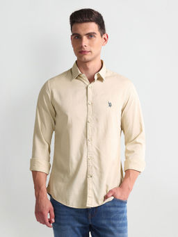 U.S. POLO ASSN. - Spread Collar Slim Fit Shirt