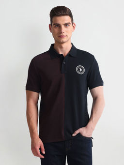 U.S. POLO ASSN. - Colour Block Muscle Fit Polo T-Shirt