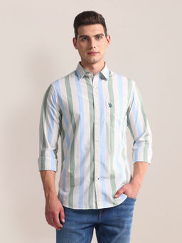U.S. POLO ASSN. - Vertical Stripe Tailored Fit Shirt