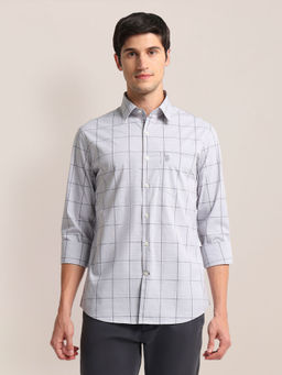 U.S. POLO ASSN. - Semi Cutaway Collar Tartan Check Shirt