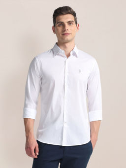 U.S. POLO ASSN. - Tailored Regular Fit Solid Shirt