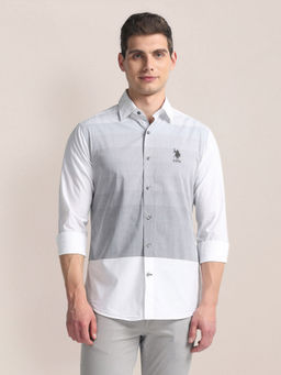 U.S. POLO ASSN. - Colour Block Cotton Shirt