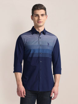 U.S. POLO ASSN. - Colour Block Cotton Shirt