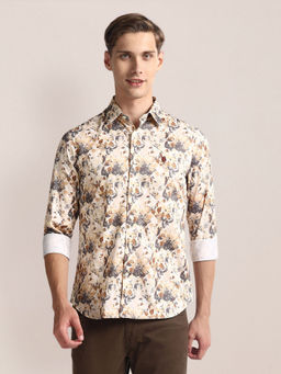 U.S. POLO ASSN. - Printed Tailored Fit Shirt