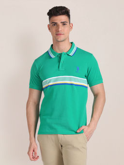 U.S. POLO ASSN. - Horizontal Stripe Slim Polo T-Shirt
