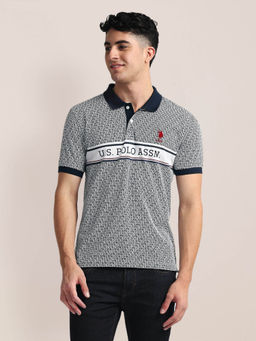 U.S. POLO ASSN. - Brand Print Slim Fit Polo T-Shirt