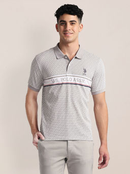 U.S. POLO ASSN. - Brand Print Slim Fit Polo T-Shirt