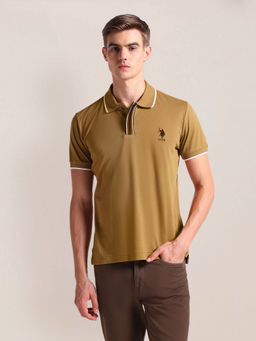 U.S. POLO ASSN. - Solid Slim Fit Polo T-Shirt