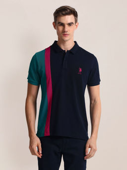 U.S. POLO ASSN. - Slim Fit Colour Block Polo T-Shirt