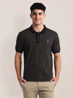 U.S. POLO ASSN. - Vertical Stripe Slim Fit Polo T-Shirt