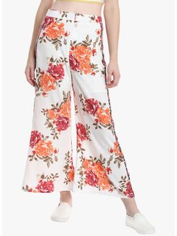 Dodo & Moa - Floral Printed Flared Trousers For Women
